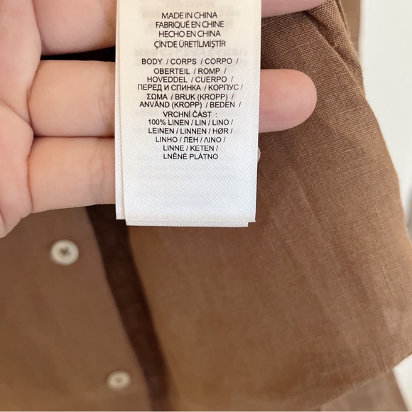 NEW RALPH LAUREN Linen Shirt Khaki Size XL Women BNWT - Picture 7 of 8